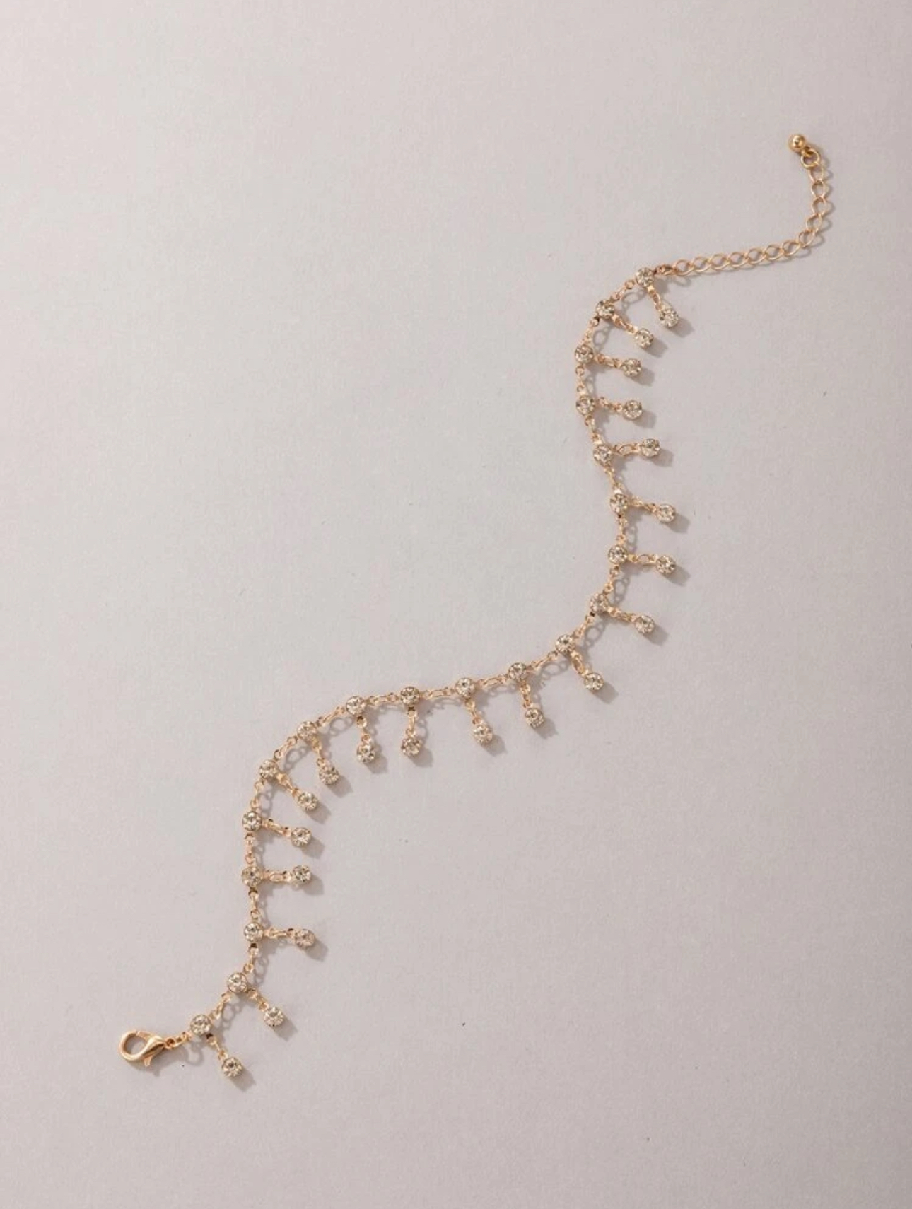 Rhinestone Decor Anklet - Image 3