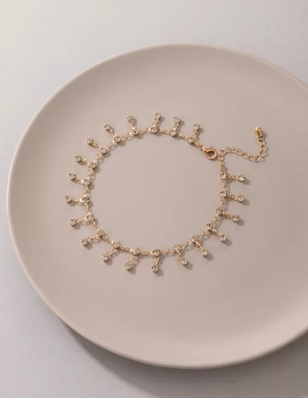 Rhinestone Decor Anklet - Image 2