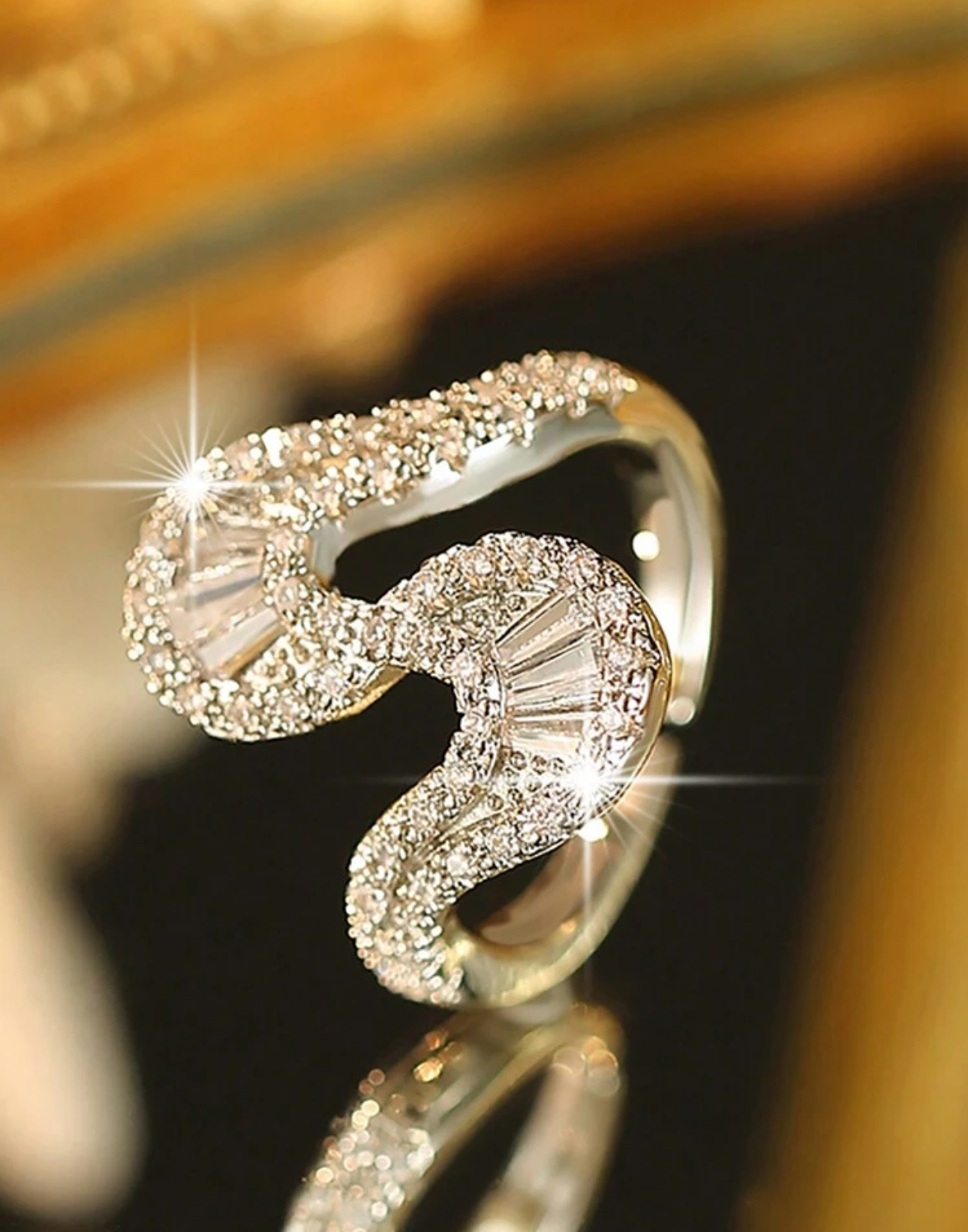 Crystal Cut Zirconia Ring - Image 2